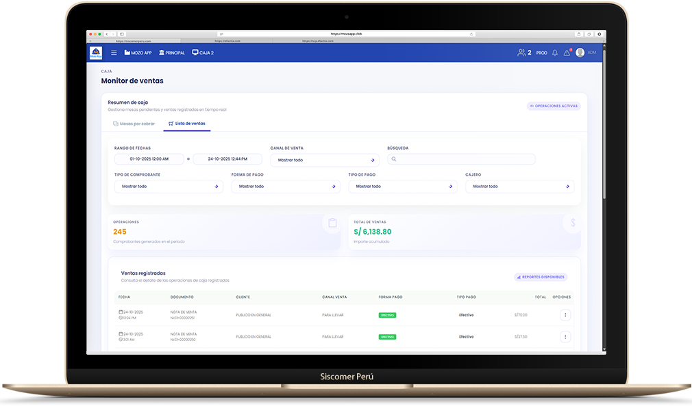 Software de Gestión Gastronómica